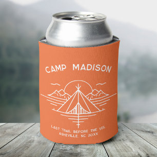 Custom Camp Bachelorette Party Favors Hiking Can Cooler