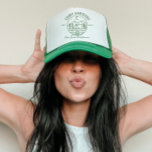 Custom Camp Bachelorette Trucker Hat<br><div class="desc">We're excited to introduce our new custom bachelorette trucker hats, perfect for any occasion - a bachelorette party, bachelor party, birthday party, or a fun girls' trip. Whether you're planning to celebrate by the lake or in the mountains, these camp-themed trucker hats are the perfect party favor for your next...</div>