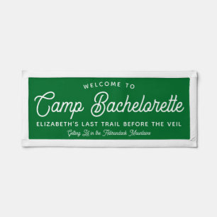 Custom Camp Bachelorette Welcome Sign Pennant