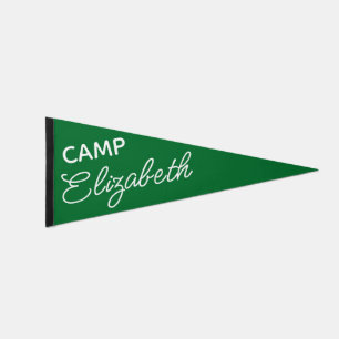 Custom Camp Bride Bachelorette Party Decor Pennant Flag