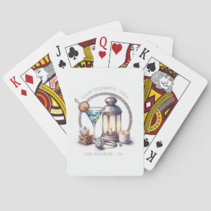 Custom Camp Bride bachelorette Weekend Poker Cards