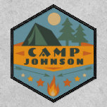 Custom Camp Outdoor Patch<br><div class="desc">Decorate and label all your kid's fabric goods with these awesome custom camp patches! Customize and personalize with your text and colors. Need help with customization? Email us at hello@christiekelly.com</div>