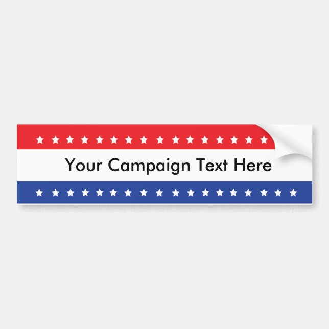 Custom Campaign Bumper Stickers (Front)