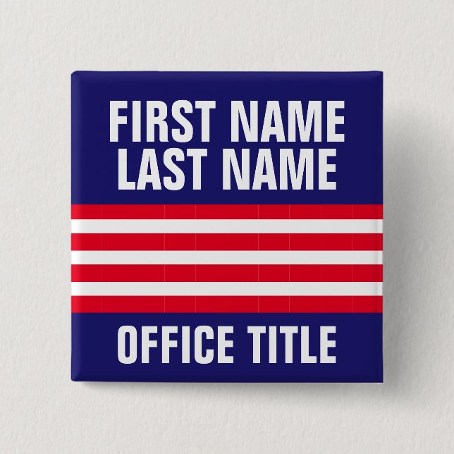 Custom Campaign Button Personalized Template (Front)