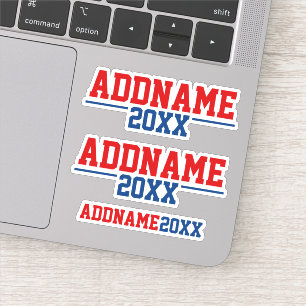 Custom Campaign - Classic Red Blue with Year Sticker