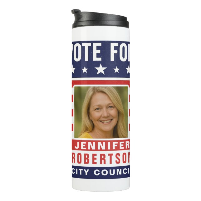 Custom Campaign Election Thermal Tumbler (Rotated Right)