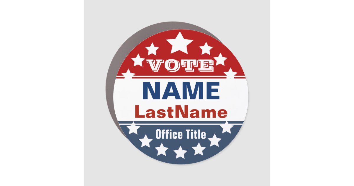 Campaign Magnent Example Custom Campaign Magnet | Zazzle