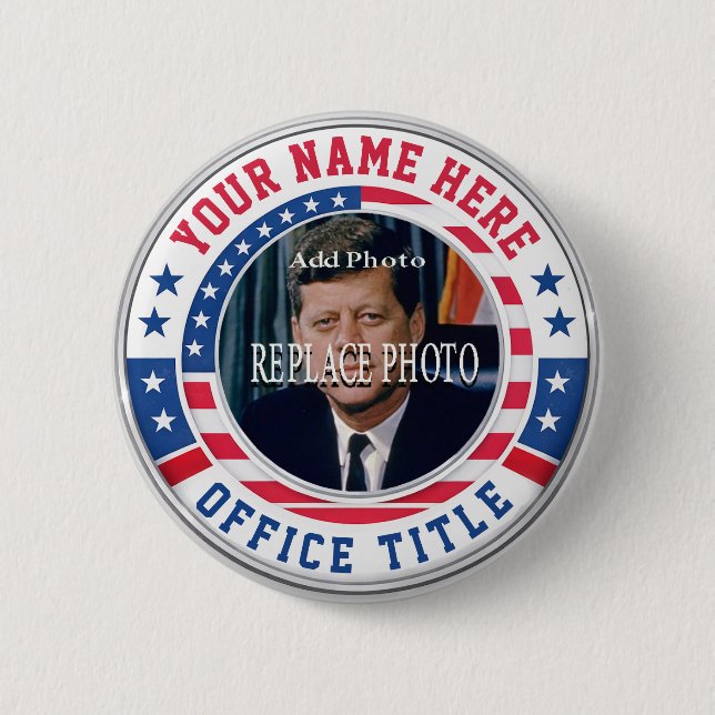 Custom Campaign Photo Button (Front)