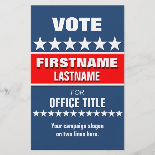 Custom Campaign Political Template Flyer