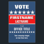 Custom Campaign Political Template Flyer<br><div class="desc">Custom campaign political flyer template in red,  white and blue with stars. Great for starting and maintainging a successful campaign.  zazzle.com/CampaignHeadquarters</div>