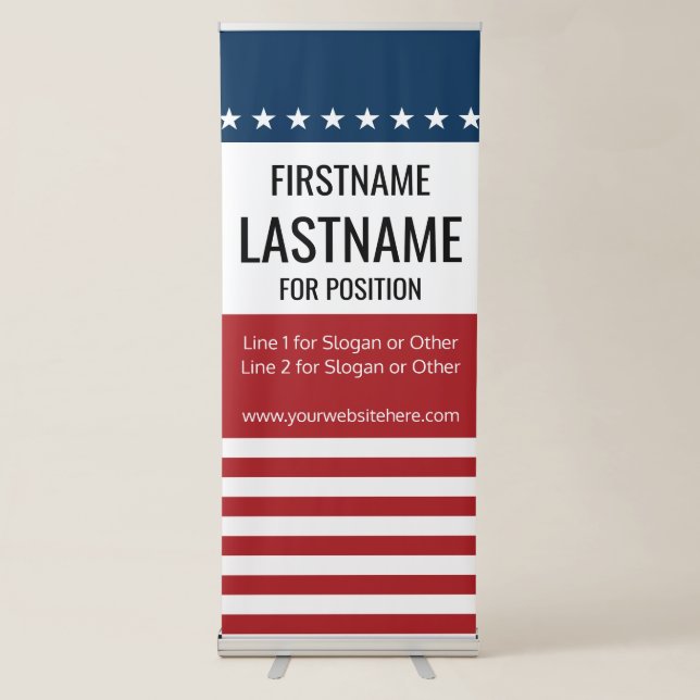 Custom Campaign Sign for Local National Election (Front)