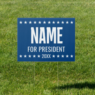 Custom Campaign - simple modern yard Sign