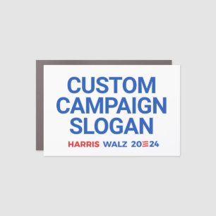 Custom Campaign Slogan for Harris Walz 2024 Car Magnet