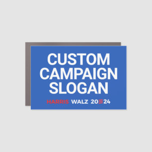 Custom Campaign Slogan for Harris Walz 2024 Car Magnet