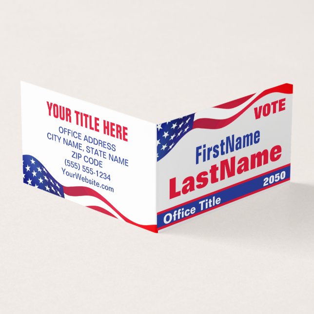 Custom Campaign Template Business Card (Outside)