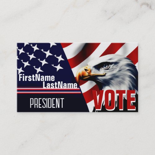 Custom Campaign Template Eagle Business Card