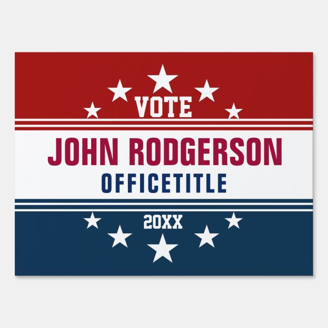 Custom Campaign Template Elections Sign (Front)
