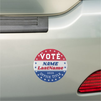 Custom Campaign Template for Elections Car Magnet