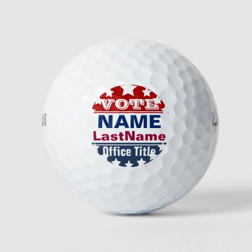 Custom Campaign Template Golf Balls