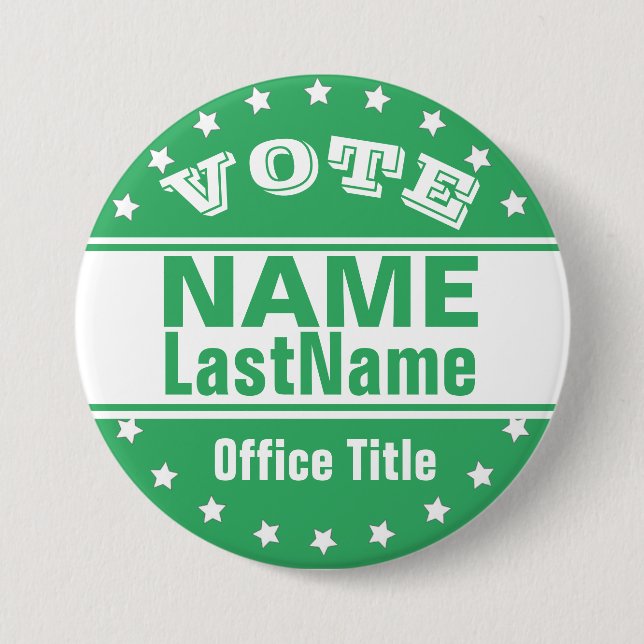 Custom Campaign Template Green / White Button (Front)