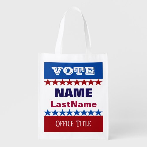 Custom Campaign Template  Grocery Bag