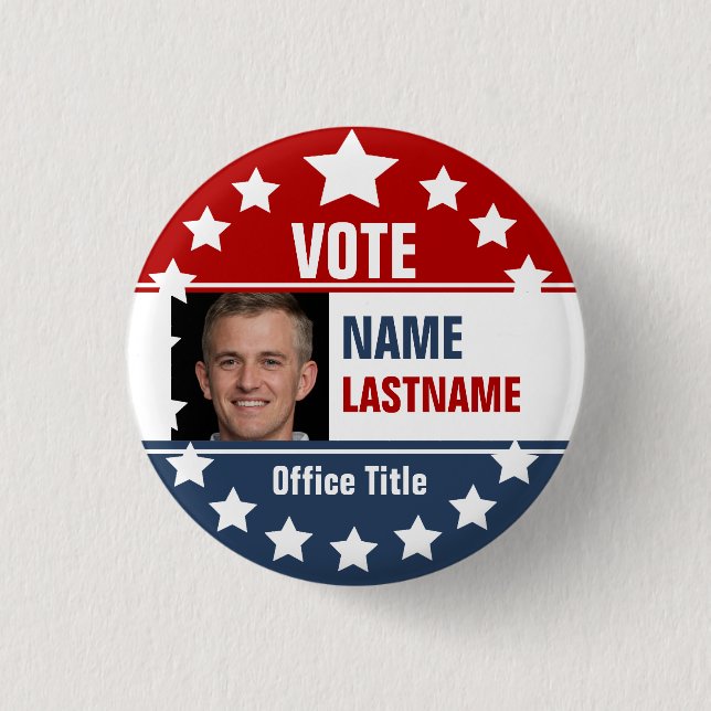 Custom Campaign Template Photo Button (Front)