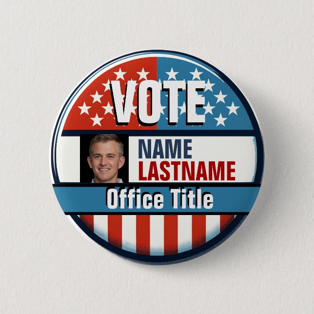 Custom Campaign Template Photo Button (Front)