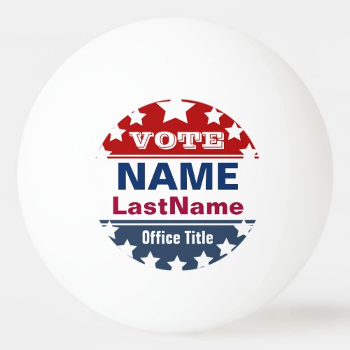 Custom Campaign Template Ping Pong Ball