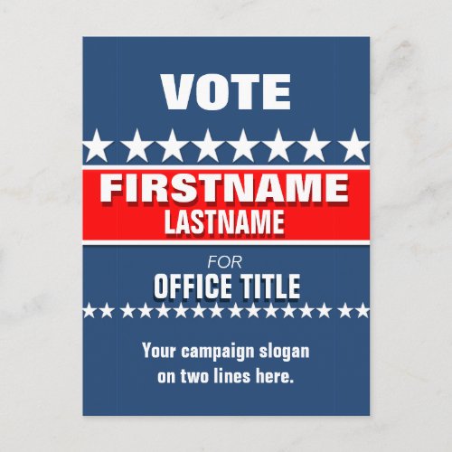 Custom Campaign Template Postcard