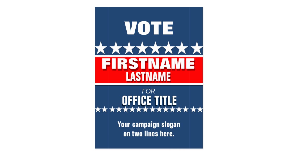 Custom Campaign Template Postcard