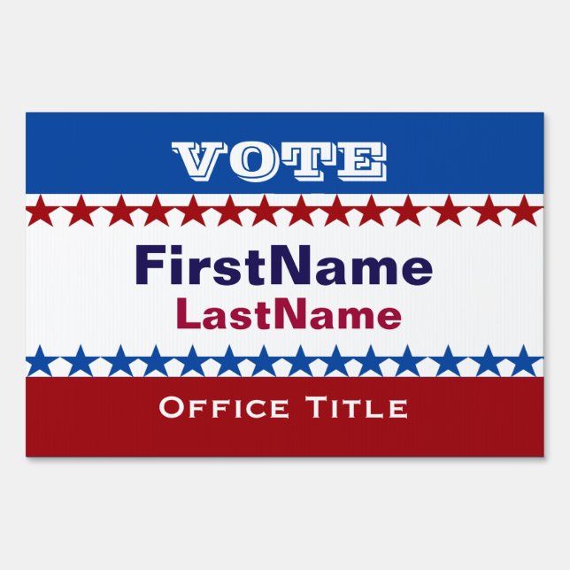 Custom Campaign Template Sign (Front)