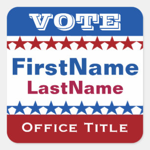 Custom Campaign Template Square Sticker