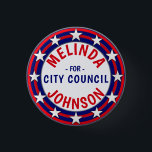 Custom Campaign Template Stars Stripes Button<br><div class="desc">Custom campaign button template for elections. Makes a great gift for voters,  campaign contributors,  politicians,  volunteers,  memorabilia and more! See more at zazzle.com/CampaignHeadquarters or http://CampaignOutlet.com</div>