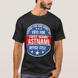 Custom Campaign Template Voting T-Shirt
