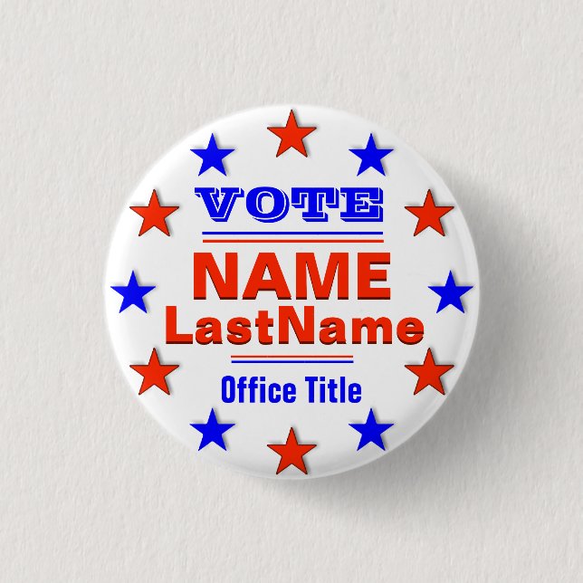 Custom Campaign Template with Stars Button (Front)