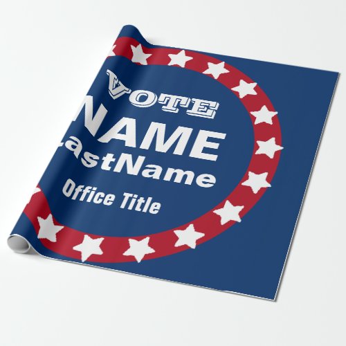 Custom Campaign Template Wrapping Paper