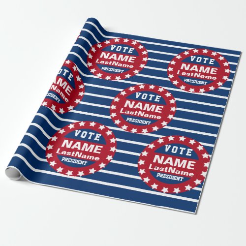 Custom Campaign Template Wrapping Paper