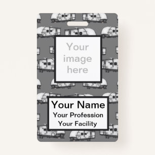 Custom Campers - Grey Badge