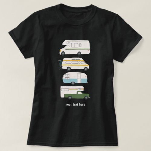 CUSTOM Campervan vanlife RV Trailer T_Shirt