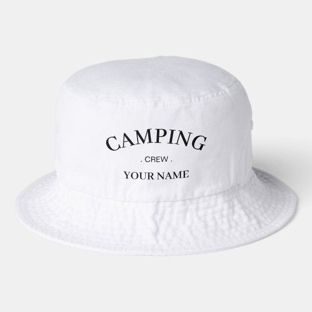 Custom Camping Crew Adventure Camp Lover Gift  Bucket Hat (Front)