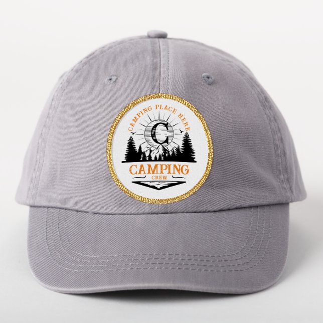Custom camping crew family matching patch (On Headwear)