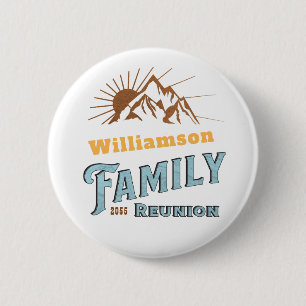 Custom Camping Family Vacation Matching  Button