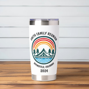 Custom Campout Family Vacation Insulated Tumbler