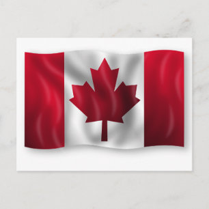 Custom Canada flag Postcard