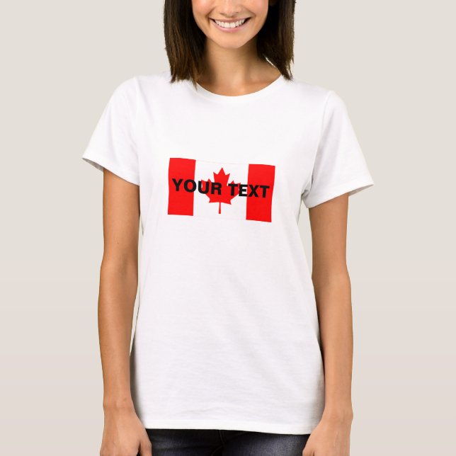 Custom Canada Flag T-Shirt (Front)