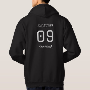 Custom Canada Soccer Jersey Style Heritage Hoodie