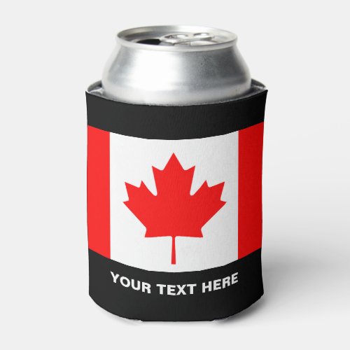Custom Canadian flag can coolers for Canada Day