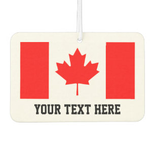 Custom Canadian maple leaf flag car air freshener