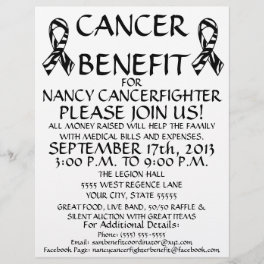 Custom Cancer Benefit Flyer