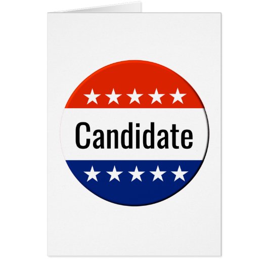 Custom Candidate Campaign 2024 Election Cards (Front)